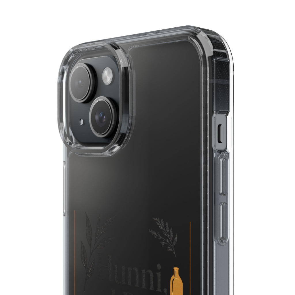 Clear Phone Case — "Hunni, I Be Talking To God" Floral Prayer Design