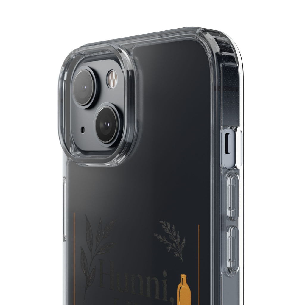Clear Phone Case — "Hunni, I Be Talking To God" Floral Prayer Design