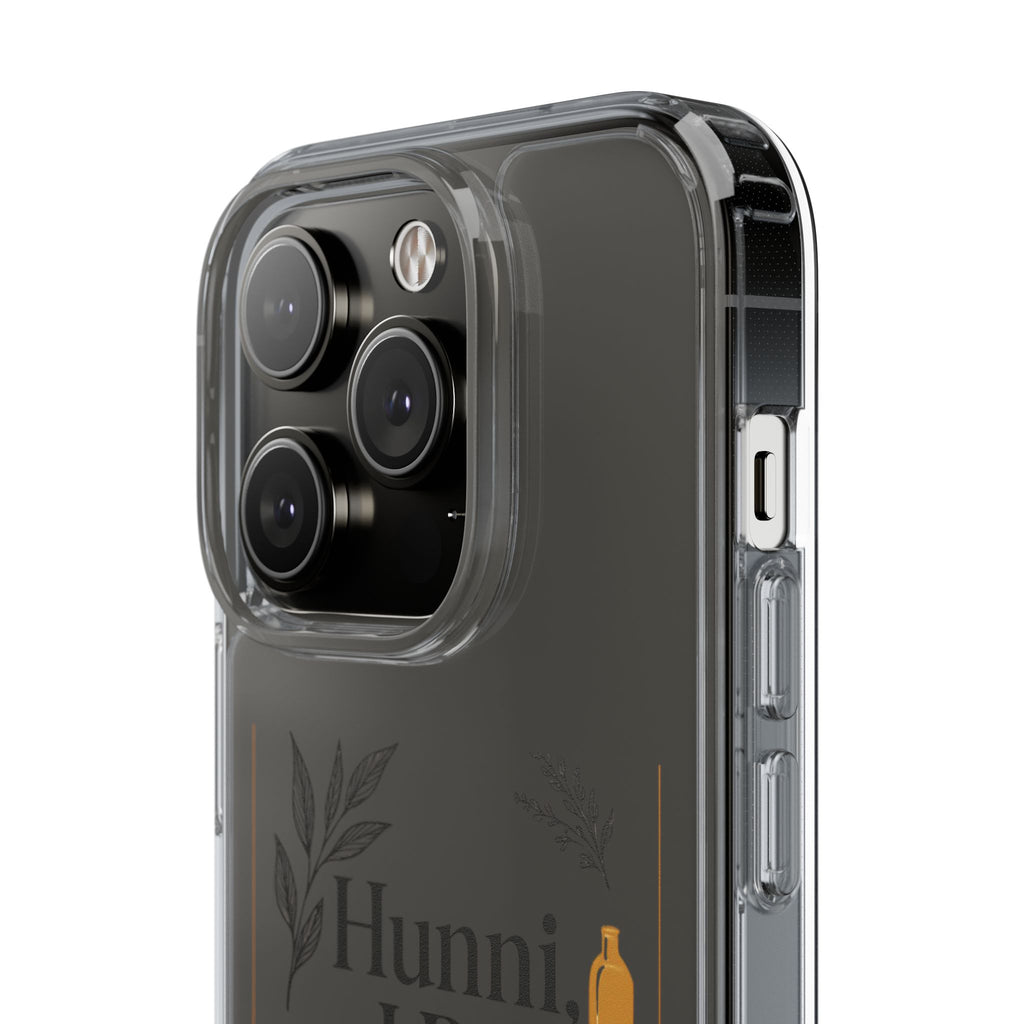 Clear Phone Case — "Hunni, I Be Talking To God" Floral Prayer Design